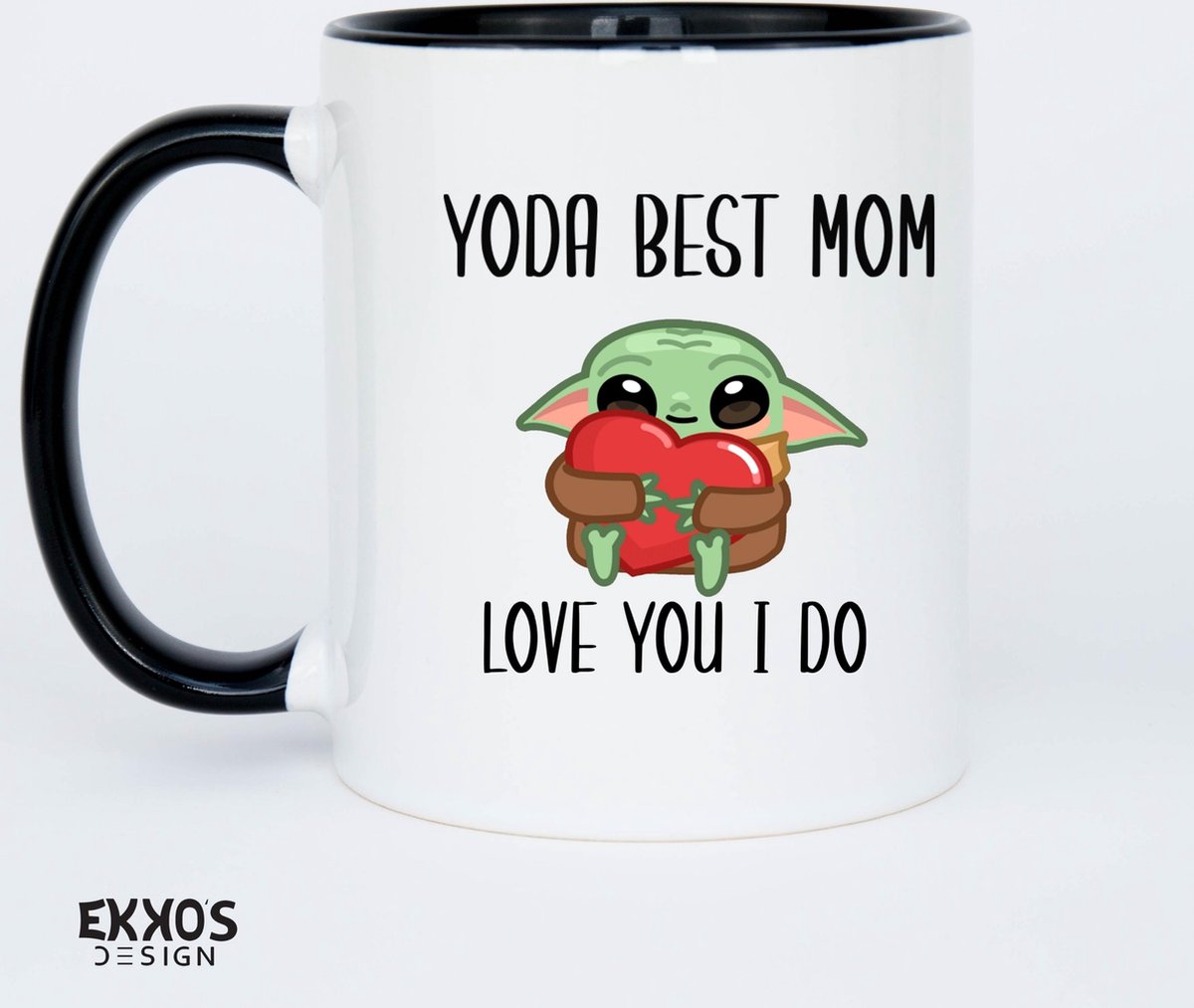 Yoda Best Mom Mug for Star Wars Fans | Baby Yoda Mandalorian Gift for Mother's Day | Unique Valentine's Day Gift | Coffee and Tea Cup for Women