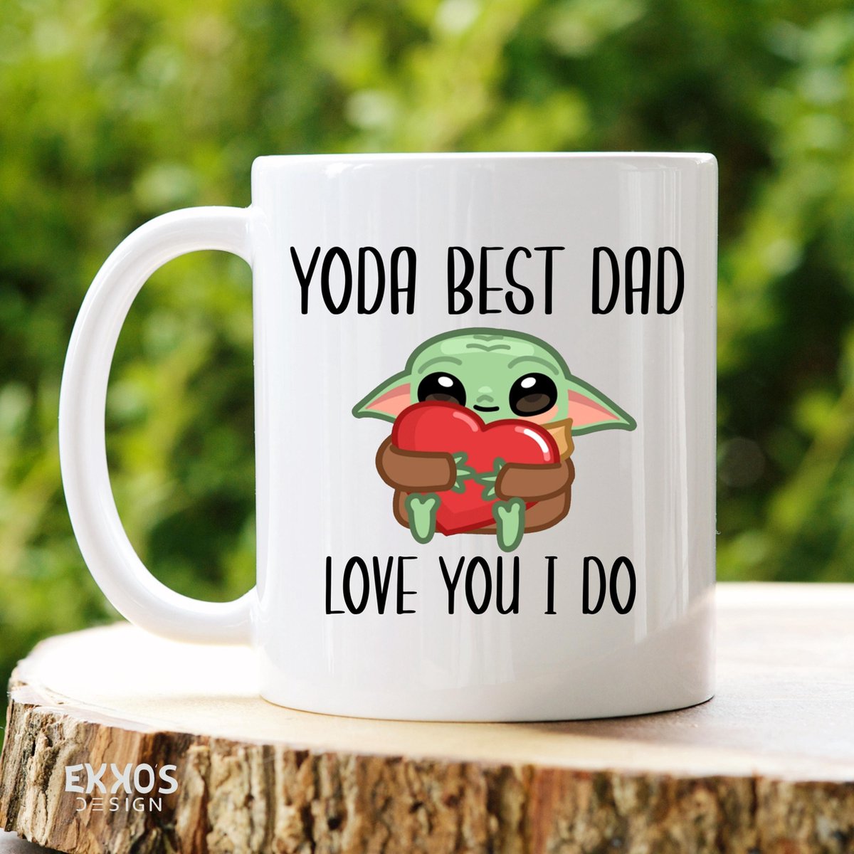 Yoda Best Dad Mug - Baby Yoda Coffee/Tea Mug, Star Wars Mandalorian Gift, Father's Day, Mother's Day & Valentine's Present