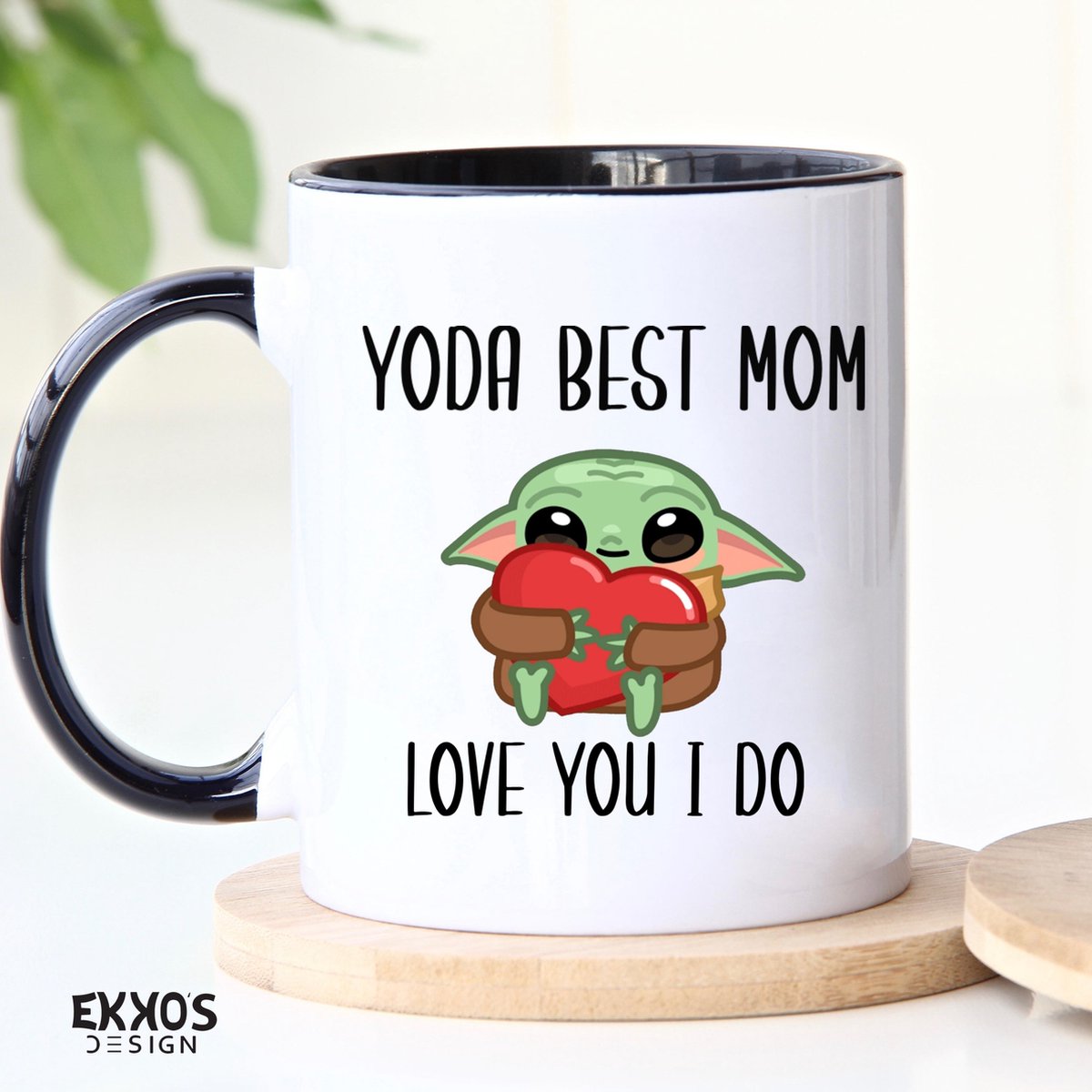 Yoda Best Mom Mug for Star Wars Fans | Baby Yoda Mandalorian Gift for Mother's Day | Unique Valentine's Day Gift | Coffee and Tea Cup for Women