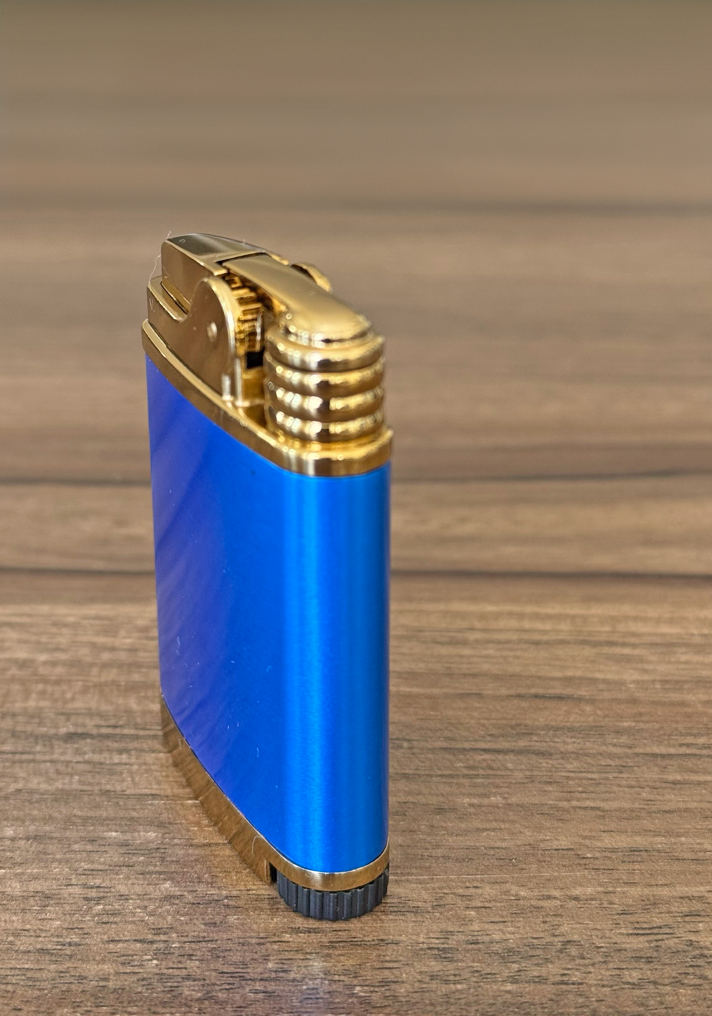 Personalized Metal Butane Lighter – Custom Engraved with Logo & Text – Custom Design – Personalized Gift – Blue – Model 55220