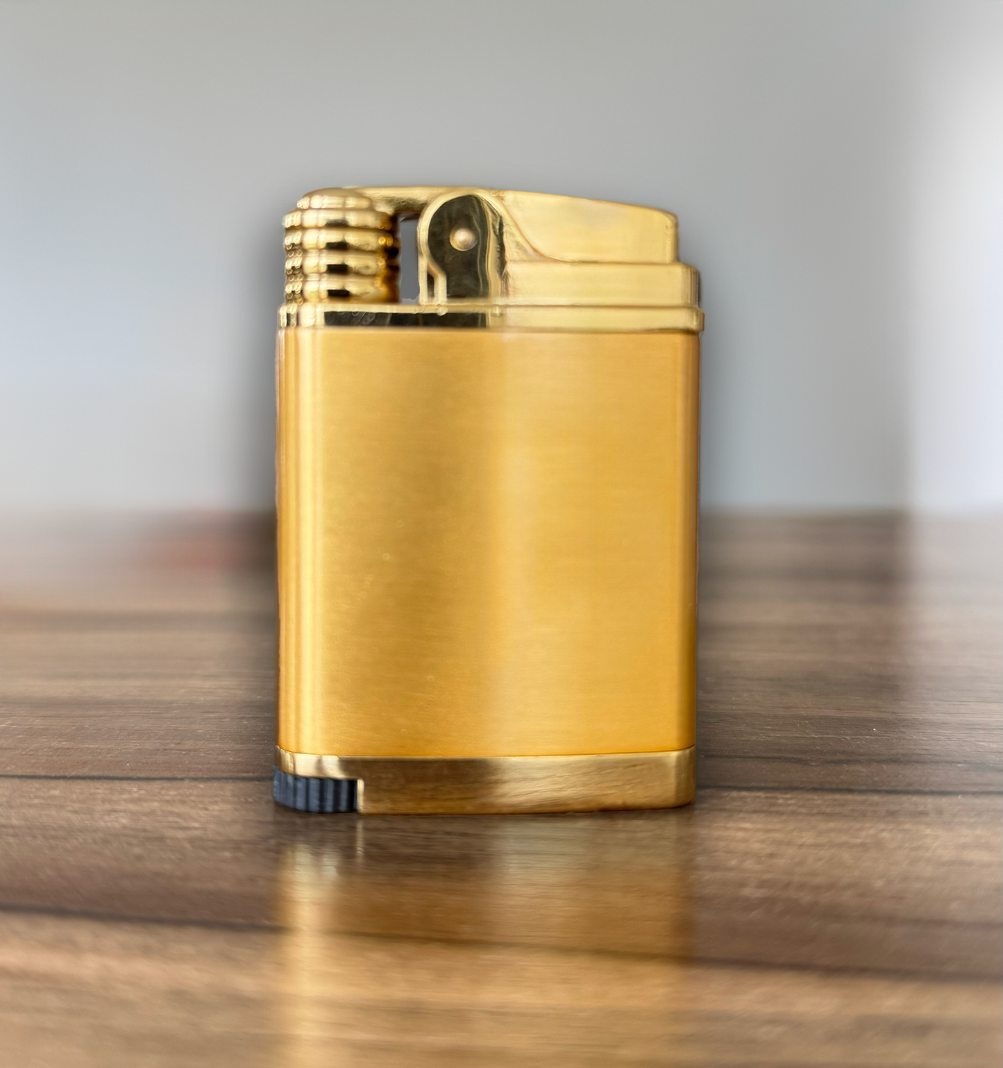 Personalized Metal Butane Lighter – Custom Engraved with Logo & Text – Custom Design – Personalized Gift – Gold – Model 55230