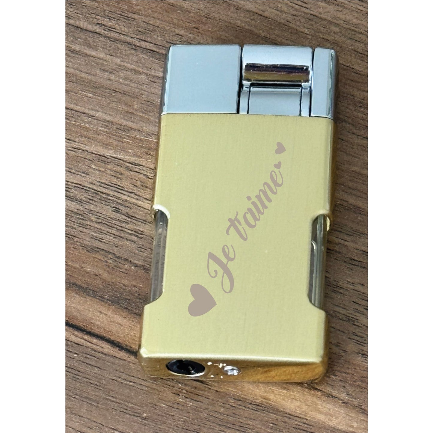 Personalized Metal Butane Lighter – Custom Engraved with Logo & Text – Windproof, Refillable – Custom Design – Personalized Gift – Model 55250