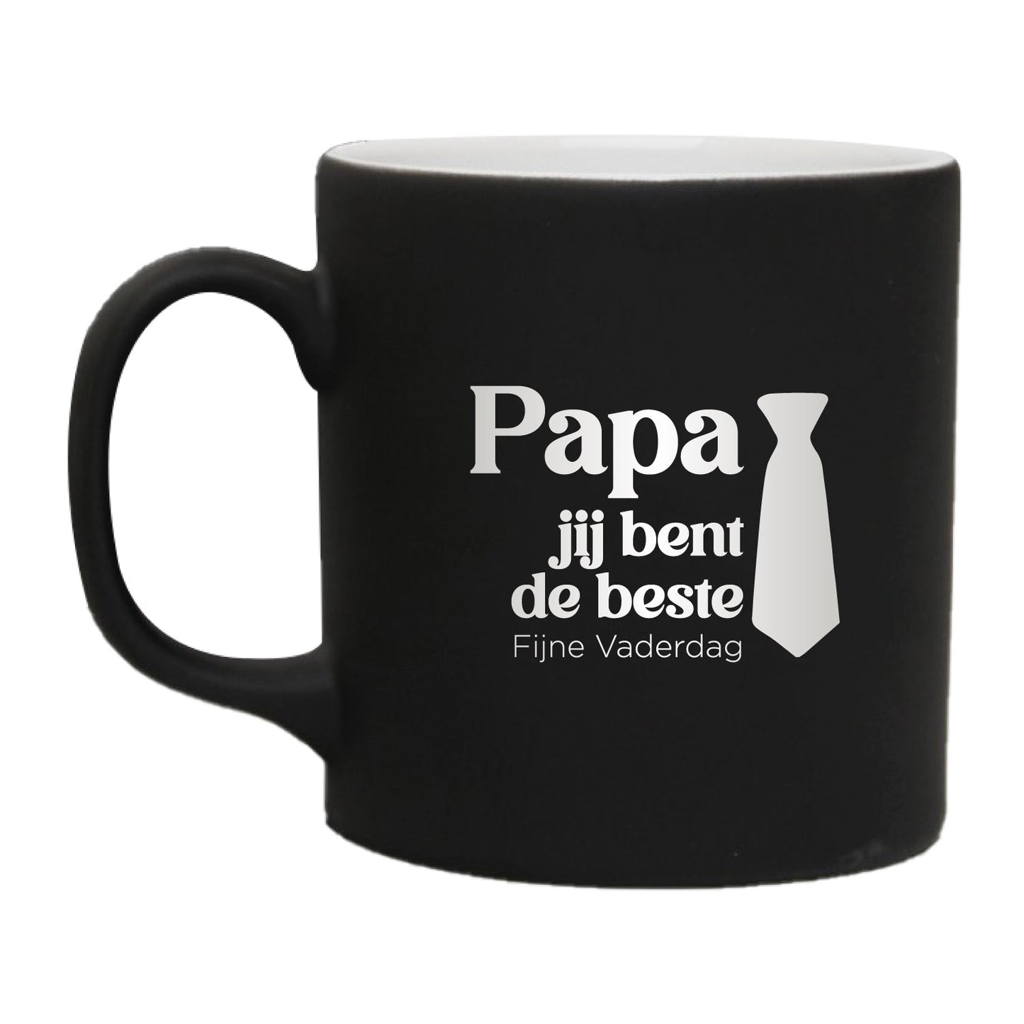 Father's Day Coffee Mug - Personalized Ceramic Mug - Black - 300 ml - Father's Day Gift - Dad Mug - Birthday Gift - Gift for Dad