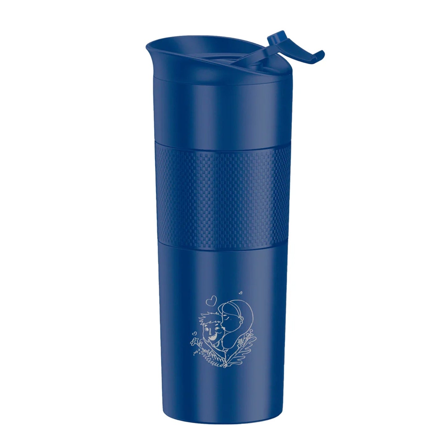 Special Mother’s Day Series Thermos Flask 500ml – Double-Walled Insulated Travel Mug – Mother & Daughter Edition – Black