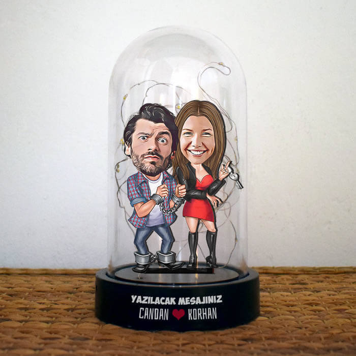 Always With You Caricature LED Dome Figurine