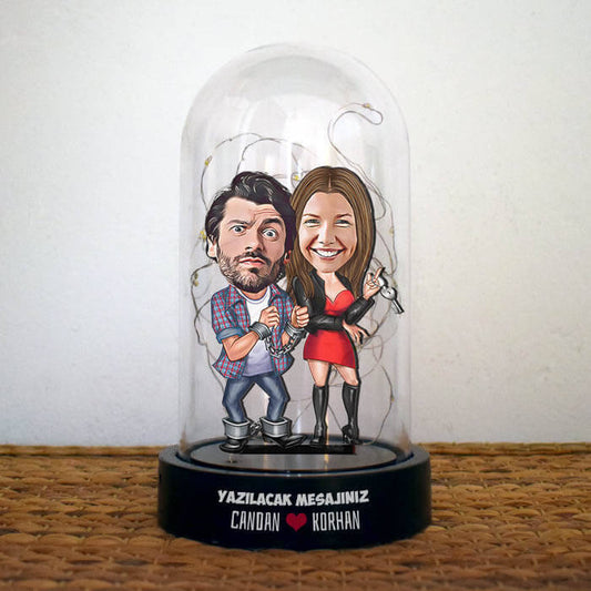 Always With You Caricature LED Dome Figurine