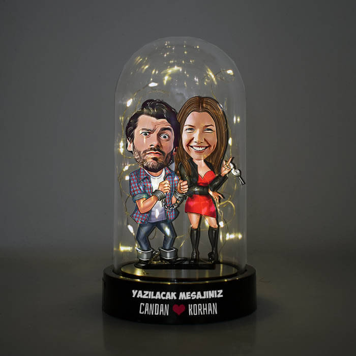 Always With You Caricature LED Dome Figurine