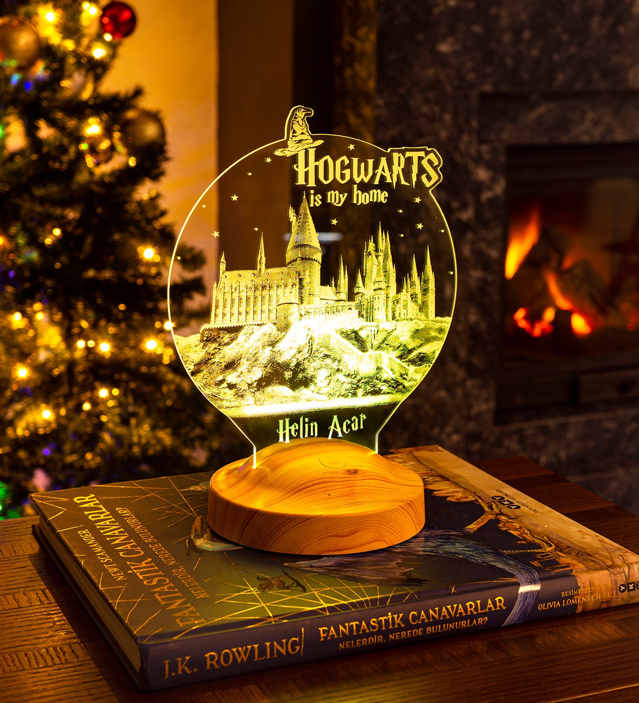 Personalized Harry Potter Hogwarts Gift - 3D LED Lamp