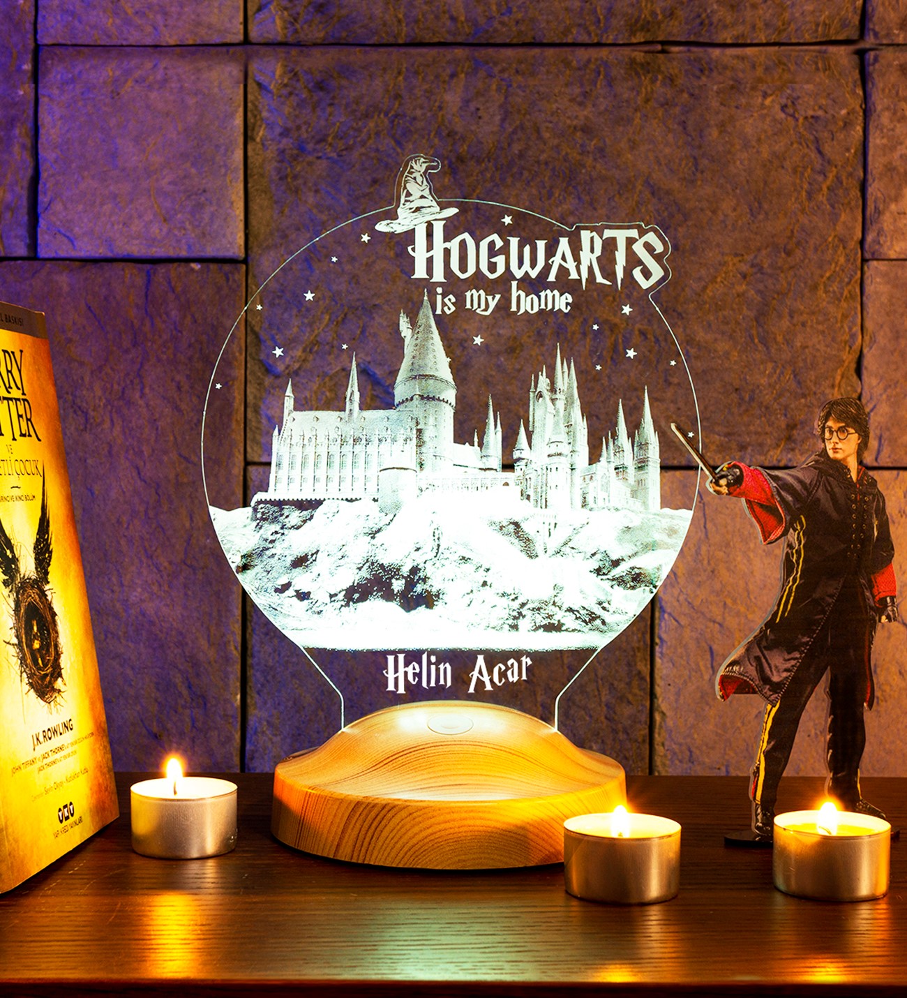 Personalized Harry Potter Hogwarts Gift - 3D LED Lamp