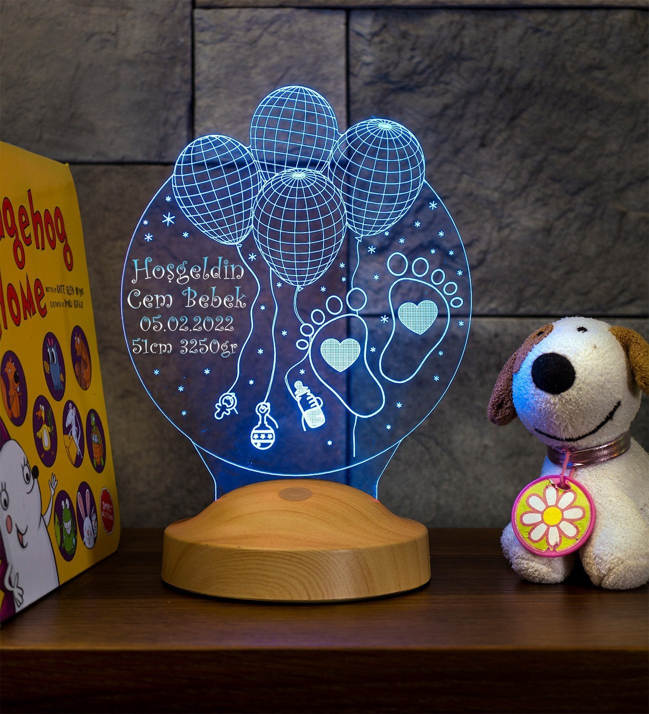 Welcome Baby Gift - 3D LED Lamp: Newborn Baby Hospital Gift