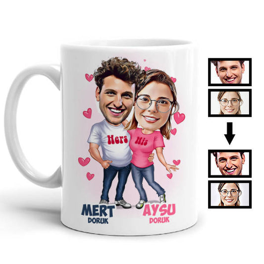 Funny Couple Coffee Mug for Valentine's Day