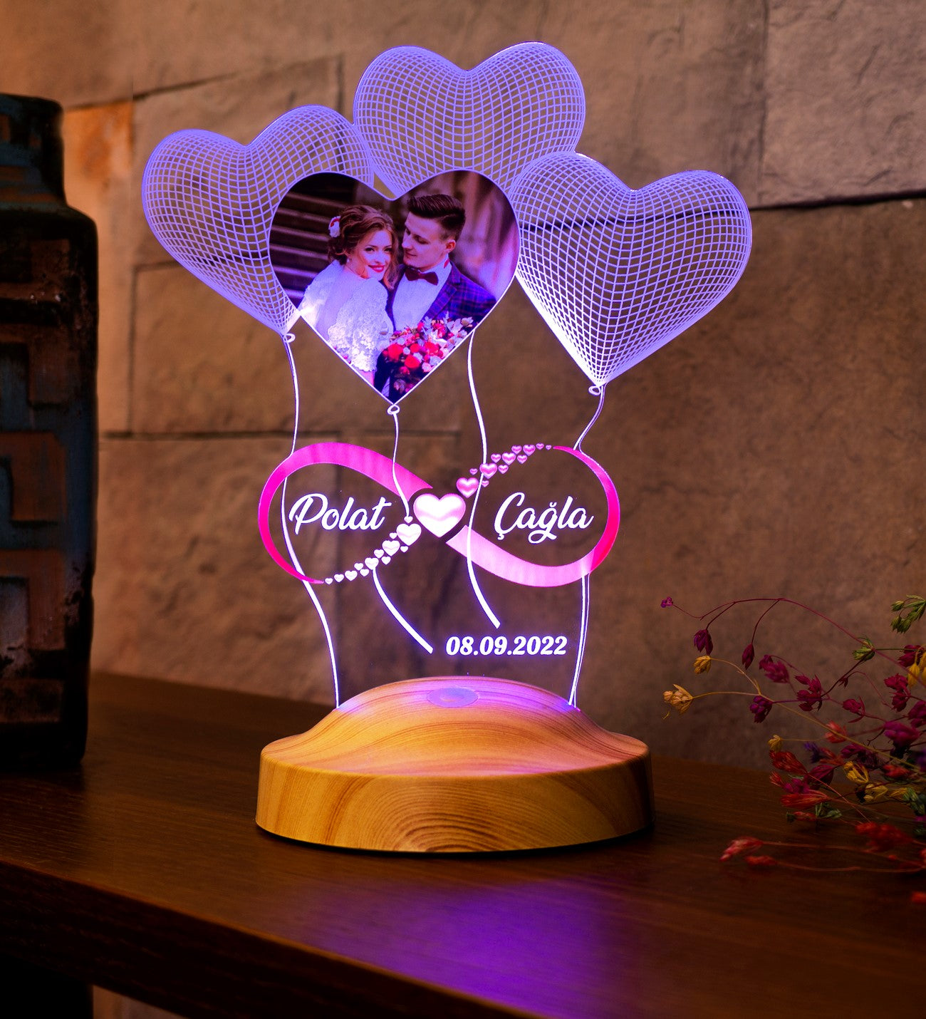 Personalized 3D LED Lamp for Your Loved One