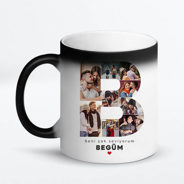 Personalized Photo Initial Mug for Your Loved One